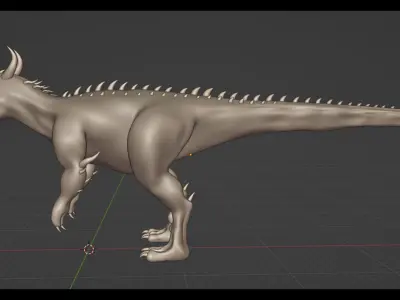 Velociraptor 3D T- Rex Model Low-poly 3D model