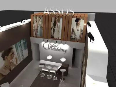 Diamon Exhibition Stand 3D model