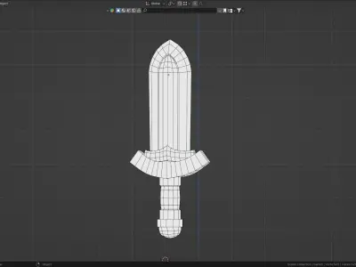 Low poly - Stylized Game Items - Sword Low-poly 3D model