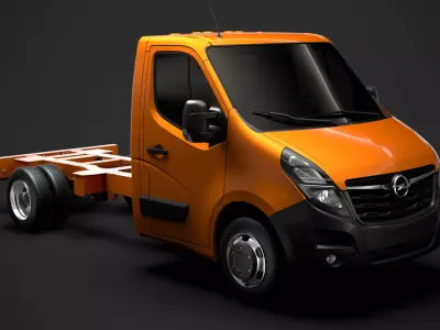 Opel Movano SingleCab DW E20 Chassis 2020 3D model