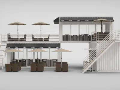 Commercial Shipping Container 3D model