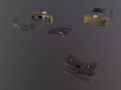 Skyzone SKY04X Pro  - TBS Tango 2 Pro V4 foto Controller Low-poly 3D model