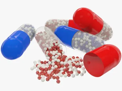 Pills Set V1 3D model