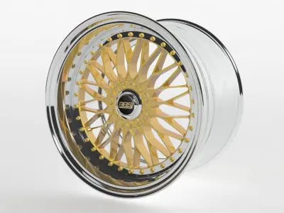BBS SUPER RS High Poly Car Rim 3D model