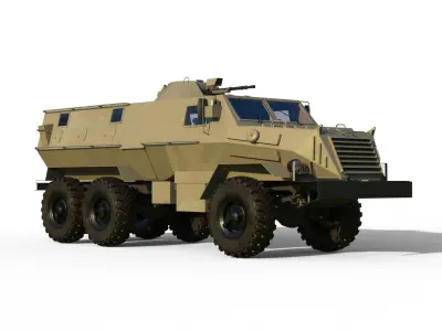 Ural Chekan MRAP Wagner PMC 3D model