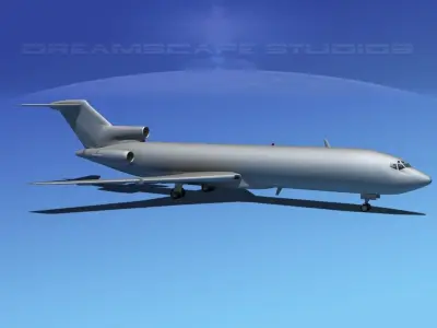 Boeing 727-200 Base Model 3D model