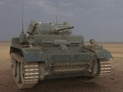 PzKpfw II Ausf L Luchs SdKfz123 3D model