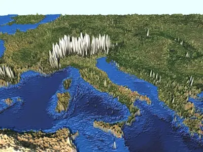 Mediterranean Sea 3D model