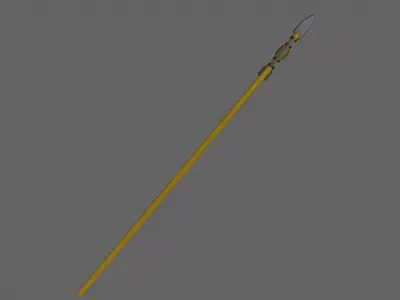 PBR Spear V3d Low-poly 3D model