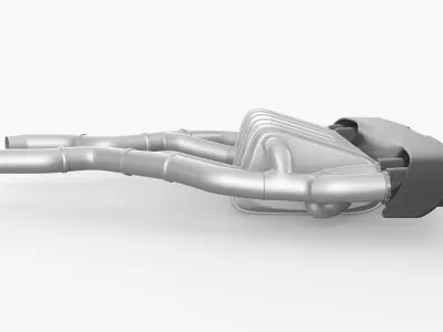 Akrapovic Exhaust System 3D model
