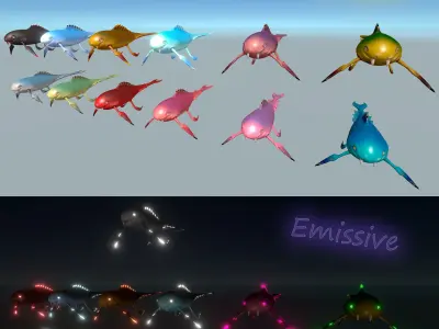 A cute fish- ready for Unity all render pipelines Low-poly 3D model