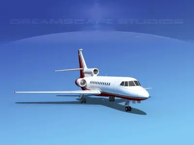 Dassault Falcon 900 V03 3D model
