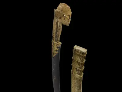 Ottoman Yatagan Sword Low-poly 3D model
