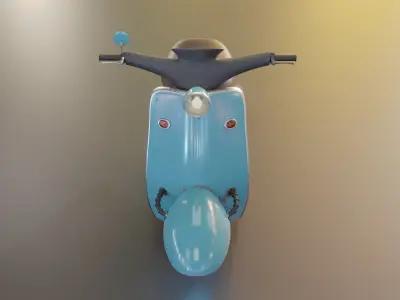 Hover Bike Scooter 3D model