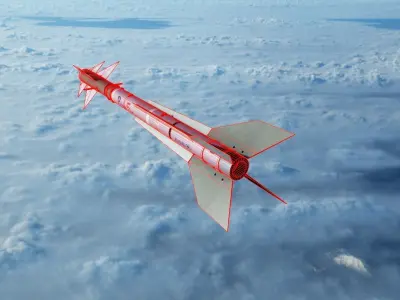 Rafael Python 5 Low-poly 3D model