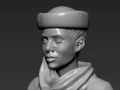 Emirates Airline stewardess 3D printing ready stl obj formats 3D print model