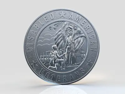 Disabled Vets Seal 3D print model