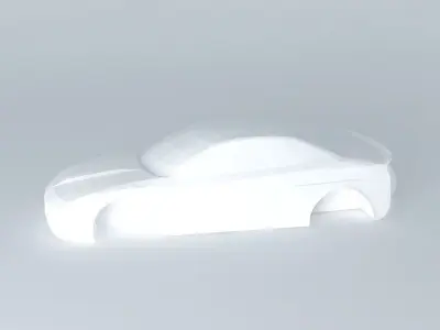 Sports Car Template Free 3D model