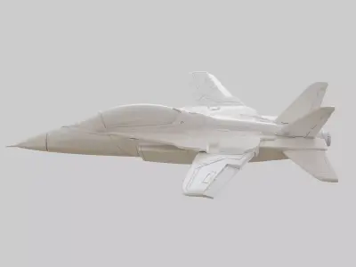 3D Printable Fighter Jet Plane 3D print model
