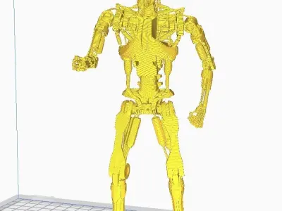 Terminator T-800 Endoskeleton Pose 3 3D print model purchase