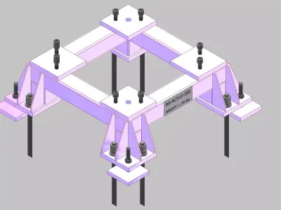 26393-Base for robot NACHI-NC510-Hight 300 3D model
