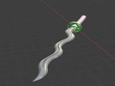 Obanai Sword 3D model