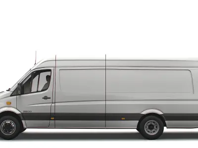 Mercedes Benz Sprinter Van L4H2 2008 3D model