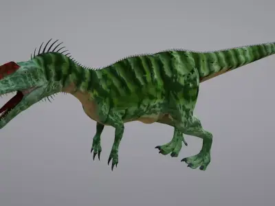 Monolophosaurus t-rex dinosaur 3D model