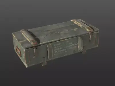 Ammo Crate PBR  3d Model  Low-poly 3D model