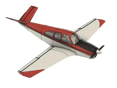 Beechcraft BONANZA scale model - 3D printing files 3D print model