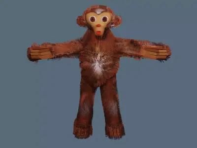 The Amazing Monkey Free low-poly 3D model