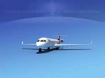 Bombardier CRJ900 Crossair 3D model