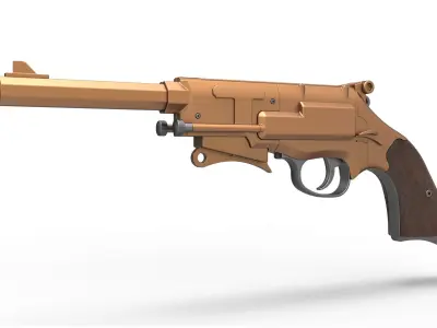 Malcolm Reynolds pistol from Firefly 3D model