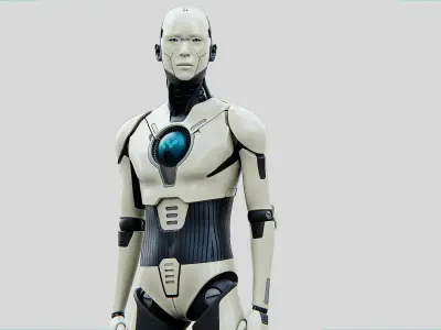 HUMANOID ORPHEUS-C  Rigged for Unreal Engine - Unity - MIXAMO  3D model