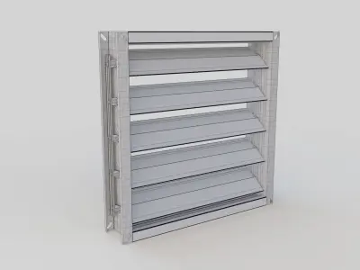 Damper HVAC Low-poly 3D model
