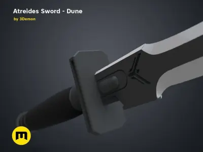 Atreides Sword 1 - Dune 3D print model purchase