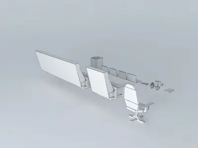 Office prefabs Free 3D model