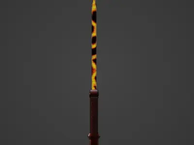 Magma Blade - Game Ready Free low-poly 3D model