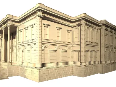 Macka Military Police Station Historical Building  3D model