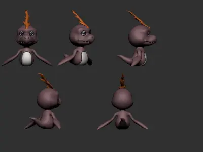 Bukamon toy dinosaur Free 3D print model