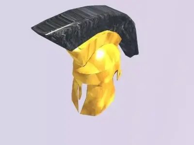 Greek low poly helmet FOR FREE Free low-poly 3D model