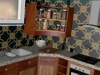 House from home and abroad is equipped 3D model