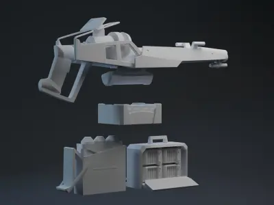 Republic Commando One-Twelfth Scale Other Blasters Pack 2 3D print model