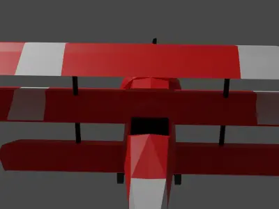 Red Baron Free low-poly 3D model