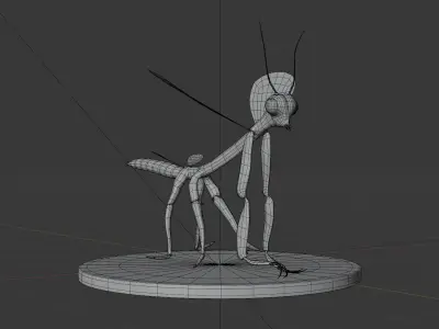 Cric Insect Low-poly 3D model