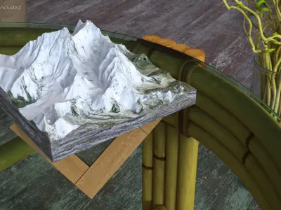 Everest Tabletop Model 3D model purchase