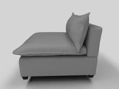 Cushion Sofa  Low-poly 3D model