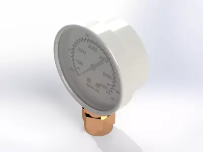 PRESSURE GAUGE INDICATOR 3D model