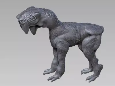 Creature dog scifi sculpt 3D model