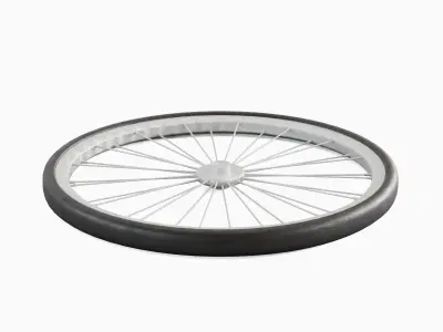Bicycle Tire 03 Low-poly 3D model